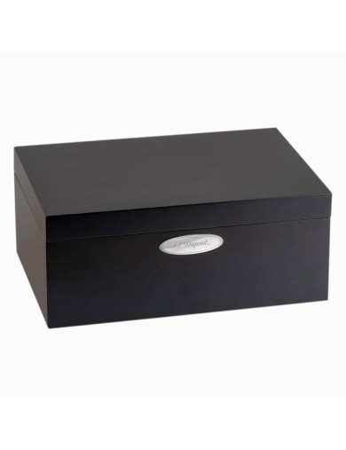 S.T. Dupont Humidor per Sigari in Legno e Finitura Laccato Nero Opaco » Vendita Online » Lazzaroni Penne