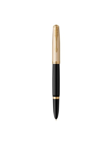 Parker 51 Penna Stilografica Deluxe Black GT 18k - Vendita Online - Lazzaroni Penne