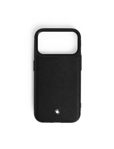 Montblanc Hard Case for iPhone 17 Pro in Tailored Leather - Online Sale - Lazzaroni Penne